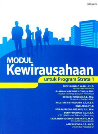 MODUL KEWIRAUSAHAAN : UNTUK PROGRAM STRATA 1