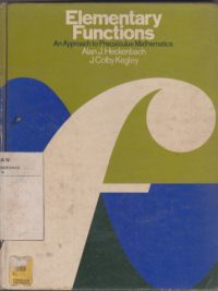 Image of ELEMENTARY FUNCTIONS : AN APPROACH TO PRECALCULUS MATHEMATICS