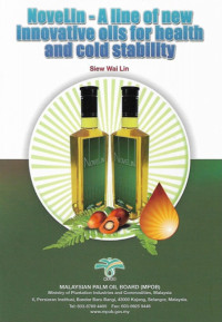 NOVELIN A Line of New Innovative Oils for Health and Cold Stability