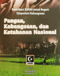 PANGAN, KEBANGSAAN, DAN KETAHANAN NASIONAL