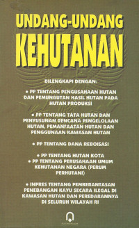 UNDANG-UNDANG KEHUTANAN