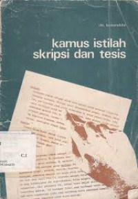 Image of KAMUS ISTILAH SKRIPSI DAN TESIS