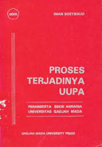 Image of PROSES TERJADINYA UUPA