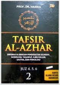 Image of Tafsir Al-Azhar Jilid 2: Diperkaya Dengan Pendekatan Sejarah, Sosiologi, Tasawuf, Ilmu Kalam, Sastra, dan Psikologi (Juz 4,5 & 6)